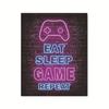 Amazon e-sports jogo poster pintura de tela decorativa núcleo de e-sports jogo Hall neon parede pendurada pintura