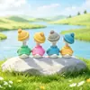 Figura Creativa de Patito Colgante, Adorno para Coche de Paisaje en Miniatura, Decoración de Escritorio de Dibujos Animados DIY
