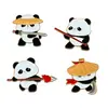 Insignia de Kung Fu Panda Chino Souvenirs de Juegos Deportivos Regalos de Ultramar para Extranjeros Broche Decoraciones para Mochila Turismo de Sichuan