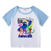 2023 Crianças Verão Novo Terno Meninos e Meninas Bebê Calças Quentes Manga Curta Camiseta Shorts Casual Esportes Conjunto Infantil de Duas Peças