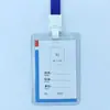 Capa de Borracha Dura de PVC Capa Dura para Cartão Espessada 70C Crachá de Identificação de Trabalho Crachá Crachá de Trabalho Capa Transparente Dura para Cartão Atacado