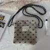 Bolso Cruzado de Felpa Estampado para Otoño e Invierno, Bolso Portátil para Teléfono Móvil para Salir, Bolso de Almacenamiento Grande para Artículos Varios, Bolso de Hombro de Nicho