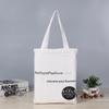 Atacado de fábrica bolsa de lona manual bolsa de compras publicitária personalizada bolsa de ombro de lona para estudante logotipo personalizado