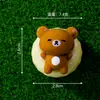Paisagem em miniatura, criativa e divertida, com um design de urso fofo. DIY Cartoon, peças decorativas adoráveis com um toque de luxo, perfeitas como enfeites únicos para carro ou mesa
