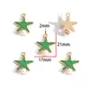 Colgante de Aleación de Perla Incrustada de Estrella y Luna Colgante Hecho a Mano DIY Pulsera Llavero Accesorio para Bolso W858