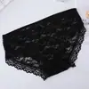 Oferta especial por tiempo limitado: Pantis de encaje de color liso para mujer, sexys y transpirables, con lazo y diseño calado, bragas tipo triángulo de tiro medio