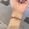 Imitação Hetian Jade Coelho Fu Marca Pulseira Mulheres ins Nicho Design Alto Valor Estudante Handstring Namorada Presente Antigo