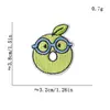 Patches Bordados Coloridos de Desenho Animado com Letras em Inglês para Decoração de Roupas Infantis, Patches de Reparo para Bolsas, Roupas, Sapatos, Chapéus e Patches de Tecido