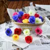 Atacado de Cabeças de Flores de Rosa Artificiais, Acessórios Semi-Acabados para Arranjos de Flores, Flores Artificiais Multiuso para Decoração de Cenários