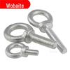 Parafuso de olhal em aço carbono zincado branco Parafuso de olhal tipo O M8M10M12M16M20M24M30M36M42M48