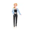 E-commerce Transfronteiriço Vestido para Boneca Barbie de 11 Polegadas 30cm Roupa Externa Pequena e Cheirosa Roupa Externa de Lã Calça de Couro Pronta para Venda