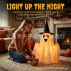 Adornos de Fantasma Brillante para Halloween, Sombreros de Bruja, Luces Ambientales, Accesorios de Decoración para Escena de Fiesta