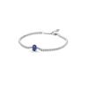Pulseira Pandora de Cobre Branco Banhada a Prata Série Raquete de Tênis Pulseira de Cobre Branco Banhada a Prata Pulseira Vermelha de Coração