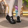 Zapatos Populares para Mujer para Comercio Transfronterizo, Nuevo Estilo Primavera 2026, Punta Redonda, Suela Suave, Zapatos Casuales Retro para Mamá, Mocasines