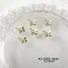 Nuevo Versátil Francés Mariposa Arte de Uñas Accesorios de Pedrería Estilo Coreano Color Sólido Alta Calidad Mariposa Pedrería Material para Uñas Venta al por Mayor