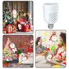 Luz de Proyección Navideña Transfronteriza 2025 Luz de Atmósfera LED de 16 Patrones Bombilla Giratoria E27 Luz Decorativa Multicolor con Varios Patrones