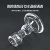 Suporte de Velas de Vidro Arredondado Estilo Francês Feito Sob Medida, Cristal Transparente Vintage Adereço para Jantar Romântico à Luz de Velas Fotografia de Casamento