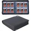Álbum de Cartas com Zíper de 6 Compartimentos em Couro PU Transfronteiriço Porta-Cartões para Coleção de Jogadores Estelares Álbum de Armazenamento para Cartas Classificadas Psa/Cgc/Sgc