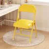 Silla de comedor plegable, simple y portátil, adecuada para apartamentos de alquiler, residencias estudiantiles, sillas de computadora, sillas de entrenamiento para salas de conferencias con respaldo, silla tipo puente