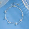 Pulsera Jiahui Estilo Coreano Nuevo Doble Capa Hueca Cuentas Redondas Nicho Moda Diseño Simple Sensación Pulsera Pulsera