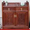 Mesa de Chá Gabinete Lateral, Gabinete de Chá em Madeira Maciça, Gabinete de Chá, Gabinete de Armazenamento em Madeira Maciça, Gabinete de Armazenamento, Aparador Integrado Estilo Chinês para Sala de Estar, Madeira Maciça