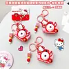 Divertido Colgante para Mochila Escolar Infantil Suministro Original Familia Sanrio Hello Kitty Llavero de Cámara de Proyección Diaria