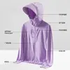 Rascacielos Hielo Seda UPF50+ Ropa Protección Solar Hombre Verano 2025 Nuevo Anti-UV Transpirable Delgado Pesca Ropa Protección Solar