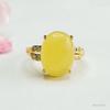 Anillo de Ámbar Natural Guan Yu Anillo de Cera de Abeja Joyería de Estilo Étnico Fábrica Venta al por Mayor y Entrega S3120409