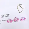 Venta Caliente Transfronteriza Nuevo Dibujo Animado Hielo Translúcido Rubor Uñas Nube Decoraciones Cara Sonriente Mini Linda Nube Decoraciones de Resina