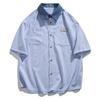 Camisa de Cuadros de Manga Corta para Niños Verano 2025 Nueva Marca de Moda Suelta Talla Grande 5XL Camisa Casual de Media Manga