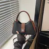 2026 Nuevo Bolso de Hombro Único Patchwork de Bloques de Color Bolso de Mano Simple de Moda para Mujer Bolso Cruzado Bolso Versátil para Debajo del Brazo