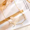 Fabricante de Cadena para Clavícula de Acero Inoxidable Collar para Mujer Transfronterizo Europeo y Americano No se Desvanece Elegante Collar Exquisito Versátil Moda al por Mayor