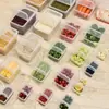 Caja de Almacenamiento Transparente con Tapa abatible Comercial para Conservar la Frescura Plástico de Grado Alimenticio Caja con Tapa abatible Refrigerador Caja Sellada para Porcionar Frutas, Verduras e Ingredientes