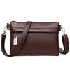 Cross-border Fashion Três compartimentos Cinco bolsos Alça de ombro dupla Pequena bolsa quadrada Simples All-match Grande capacidade Bolsa de ombro Crossbody para mulheres