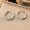 Pendientes de Acero Inoxidable Zeming para Mujer, Chapados en Oro Vintage, Lujo Ligero, Diseño de Alta Gama, Joyería de Nicho al por Mayor