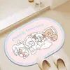 Alfombrilla de Piso de Barro de Diatomeas de Dibujos Animados Mikko para Entrada de Baño, Alfombrilla de Baño Absorbente de Agua y de Secado Rápido, Alfombrilla Antideslizante para el Hogar al por Mayor