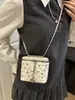 Exquisito Minibolso para Mujer 2025 Nuevo Verano Versátil Bolso Cruzado con Cadena Super Popular de Moda Bolso Cuadrado Pequeño