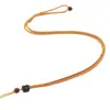 Colgante de jade hebilla de seguridad cordón hilo café rojo y amarillo cuerda pura cuerda de collar cordón largo para colgante de jade