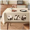 Toalha de Mesa Estilo Wabi-Sabi Impermeável à Prova de Óleo Lavável Resistente ao Calor Desenho Animado Japonês Luxo Leve High-End Toalha para Mesa de Centro