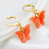 Yiwu Accesorios Joyería DIY Estilo Coreano Nuevos Pendientes de Mariposa Acrílicos Coloridos de Moda Pendientes