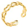 Anillo de Amor Transfronterizo Europeo y Americano para Hombres y Mujeres Estilo Frío Nicho Simple Color Libre Apertura Ajustable Acero Inoxidable