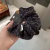 Scrunchie de Fita Floral Retro Coreano para Mulheres 2025 Novo Estilo Rabo de Cavalo Coque Prendedor de Cabelo Grande Acessório de Cabelo