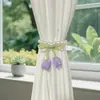 Amarra-cortinas Criativos de Tulipa com Pérolas, Acessórios Decorativos para Cortinas Transparentes, Estilo Moderno Minimalista Romântico para Quarto e Sala de Estar