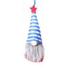 Kaicheng decoração de Dia da Independência Americano transfronteiriça pingente boneca sem rosto cinza estrela de cinco pontas boneca anão pingente
