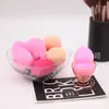 Esponja de Maquiagem Xuanzi com Furos Grandes Removedora de Maquiagem Esponja de Beleza Esponja de Limpeza Facial Formato de Gota d'Água Cabaça Corte Diagonal Esponja para Lavar o Rosto Esponja de Limpeza