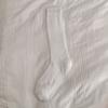 Calcetines Finos de Verano para Mujer Calcetines de Felpa Grises Calcetines hasta la Pantorrilla de Rayas Verticales Estilo Japonés Miu Medias Blancas Estilo Bailarina