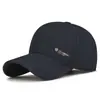 Primavera Nuevo Metal R Letra Gorra de Béisbol para Hombre con Visera para el Sol Simple Protector Solar Sombrero Ajustable para Mediana Edad y Ancianos