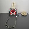 Bolso Cruzado, Versátil Nuevo Patrón de Dibujos Animados de Nicho, Lindo Bolso para el Almuerzo, Bolso Cubo Portátil con Cordón, Bolso de Axila