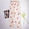 Pantalones de pijama de algodón para mujer, pantalones para el hogar, pantalones holgados y finos estampados, pantalones antimosquitos de talla grande para mujer, venta al por mayor de fábrica