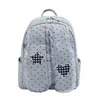 Mochila de Verano Energética Rosa Melocotón con Orejas de Conejo, Bolso de Estudiante Suave y Dulce con Retazos de Encaje, Mochila para Compras de Vacaciones